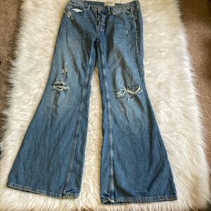Distressed Blue Women's Jeans